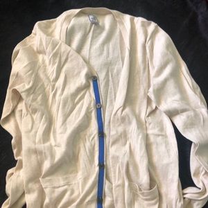 Cashmere blend cream cardigan